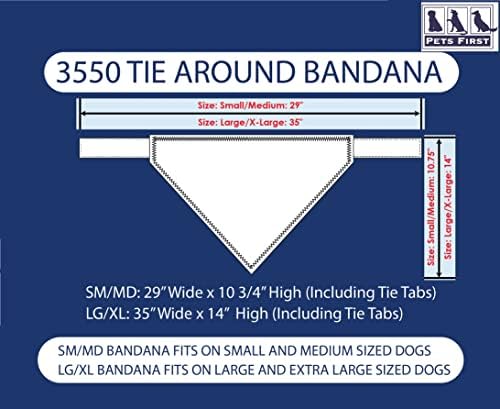 חיות מחמד ראשונות MLB Chicago Cubs Tie Bandana, גדול/X-Grage. כלב צעיף בנדנה לכלב כלב חתול לחיות מחמד. יום המשחק האולטימטיבי, בנדנה מסיבה