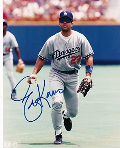 אריק קרוס לוס אנג'לס דודג'רס פעולה חתומה 8x10 - תמונות MLB עם חתימה