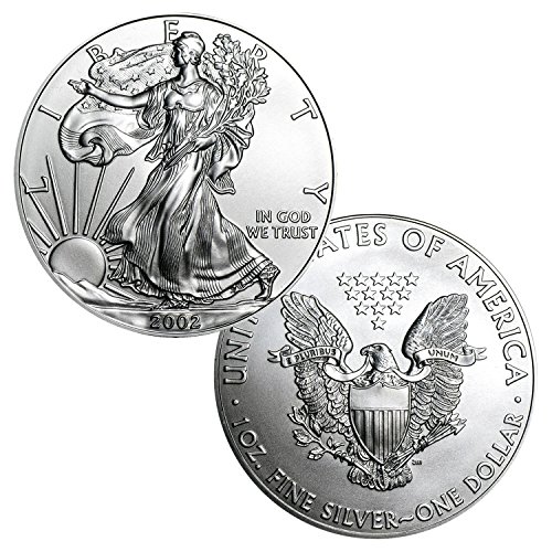 2002 American Silver Eagle 1 $ מבריק ללא מחזור
