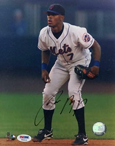 חוסה רייס חתמה על חתימה 8x10 צילום - ניו יורק מטס אולסטאר, PSA נדיר מאוד - תמונות MLB עם חתימה