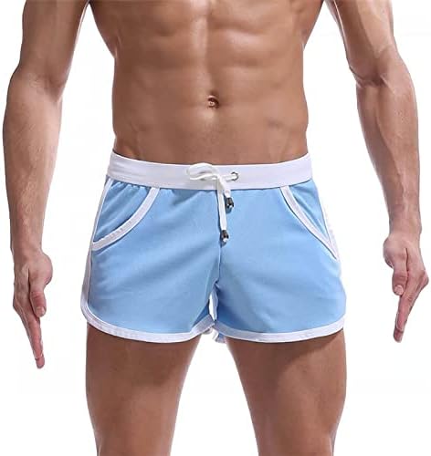 Bingyelh Men Stlectic Short Mens מצוידים מכנסיים קצרים פיתוח גוף חדר כושר אימון מפעיל מכנסי הרמה הדוקים של מכנסי ספורט מזדמנים קצרים