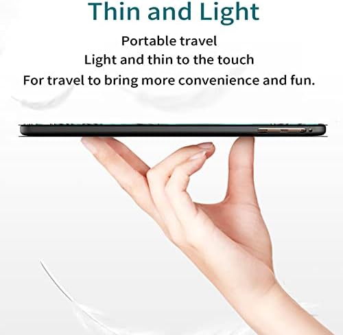 עבור Samsung Galaxy Tab A7 Lite Case 8.7 אינץ '2021 דגם, עור Slim PU מתכוונן Folio Smart Stand כיסוי אטום הלם.