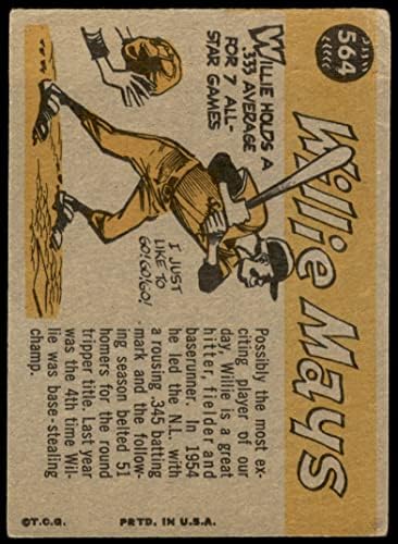1960 Topps Cardball Card564 Willie May