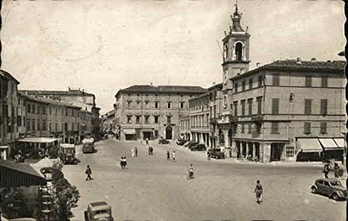 פיאצה ג 'וליו צ' זארה רימיני, איטליה גלויה עתיקה מקורית 1947