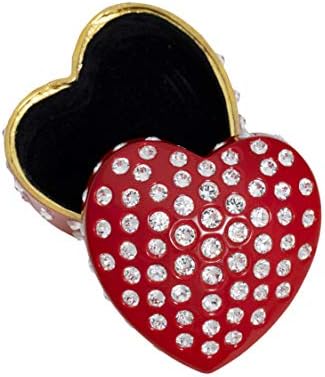 קריסטל סמפר לב אדום-קופסת תכשיטים