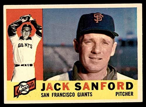 1960 Topps 165 ג'ק סנפורד סן פרנסיסקו ענקים לשעבר/MT Giants