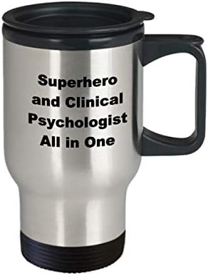 פסיכולוג קליני מצחיק מתנה ספל קפה של גיבור -על -גיבור לעמית לעבודה בוס בוס חידוש בדיחה