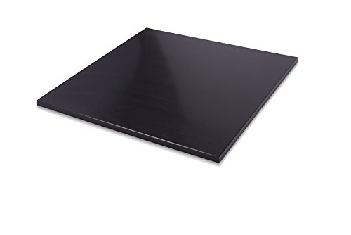 גיליון פלסטיק HDPE 3/8 x 24 x 24 שחור