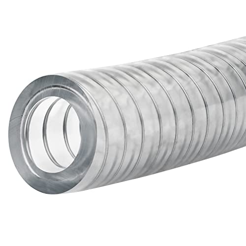 ארהב איטום ZUSA-HT-3279 FDA תיל פלדה מחוזק PVC צינורות, 1/2 מזהה, 3/4 OD, 2 'אורך
