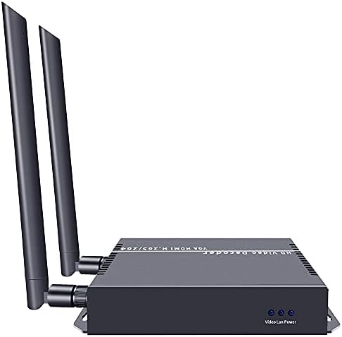 iseevy wifi H.265 H.264 4K 1080p מפענח וידאו עם IP ל- HDMI VGA פלט CVBS לתצוגת פרסומת, פענוח מקודד IP, זרם רשת פענוח