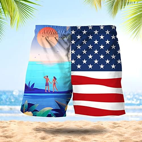 BMISEGM לוח קיץ מכנסיים קצרים גברים גברים אביב קיץ מכנסי מכנסיים מזדמנים דגל טלאים מודפסים טלאים ספורט חוף גזעים שחייה