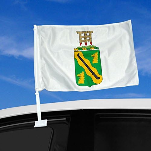 דגל מכונית דו צדדי - 12 x 15 עם גדוד המשטרה הצבאית הצבאית ה -95 COA - עמיד וארוך לאורך זמן