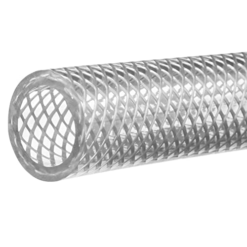 ארהב איטום ZUSA-HT-2891 FDA מחוזק PVC צינורות, 5/16 ID, 9/16 OD, 100 'אורך