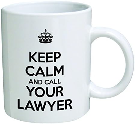 ספל לשמירת ספל מצחיק-שמור על קור רוח והתקשר לעורך הדין שלך, עורך דין-ספלי קפה של 11 עוז - מתנות מעוררות השראה וסרקזם
