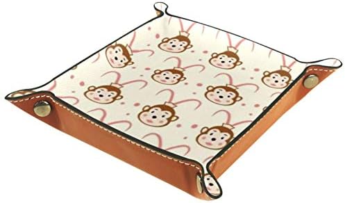 קופסת קופים קטנה קופסת קופסת קופסת סוכריות מחזיק סנדריס מגש מארגן אחסון שולחני נוח לנסיעות, 16x16 סמ