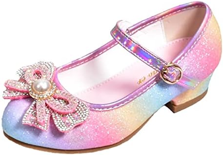 ילדי נעליים עם יהלומים מבריק סנדלי נסיכת נעלי קשת גבוהה עקבים להראות נסיכת נעלי ג ' לי סנדלי עבור בנות