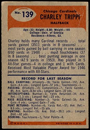 1955 Bowman 139 Charley Trippi Chicago Cardinals-Fb VG+ Cardinals-FB