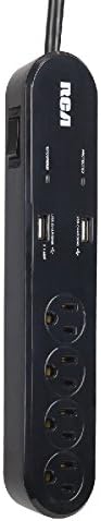 RCA PS42R 450 Joule 4 Outlet ו- 2 מגן מתח USB Outlet