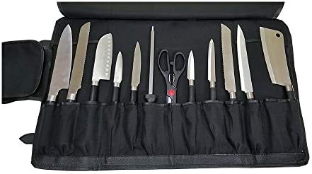 שף סכין תיק / נסיעות ידידותי שף סכין לעטוף תיק / אמיתי עור סכין רול / אחסון תיק ידיות נרתיק מטבח / נסיעות תיק סכינים מחזיק / עבור מקצועי