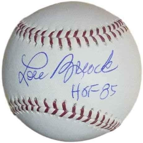 לו ברוק חתימה על ידי MLB Baseball St. Louis Cardinal