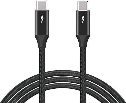 כבל USB4 6.6ft תואם לכבל Thunderbolt 3, 100 וואט 20 ג'יגה -סיביות כבל USB4, תואם לרס רעם 3, מתאם, מכשירים, 20V/5A