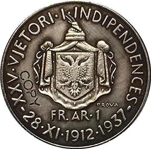Albania 1937 מטבעות העתק מתנות Copycollection