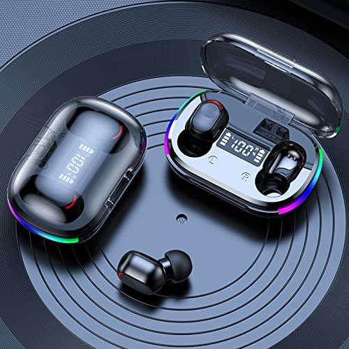 אוזניות Bluetooth, אוזניות אלחוטיות, אוזניות Bluetooth 5.3 אוזניות אוזניות אוזניים מיקרופון מובנה, אוזניות ספורט סאונד פרימיום עם מארז