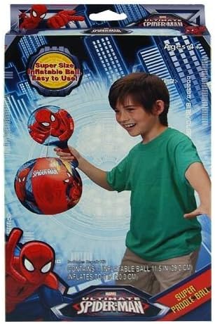 Weglow International Marvel Ultimate Spiderman Super Paddle עם כדור מתנפח
