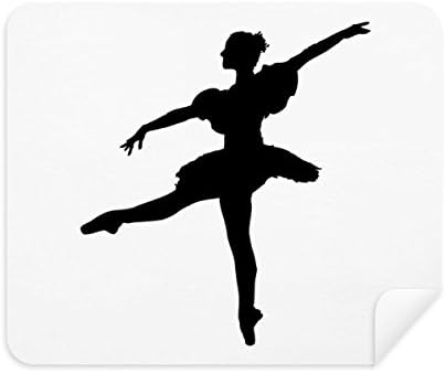 ריקוד רקדנית בלט אמנות ספורט ניקוי בד מסך מנקה 2 יחידות זמש בד