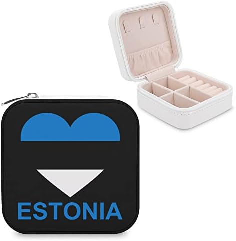 אהבה אסטוניה מארגן תיבת תכשיטים תצוגה אחסון אחסון מחזיק מתנה לנשים טבעות שרשרת עגילי נערות נסיעות מדי יום שימוש