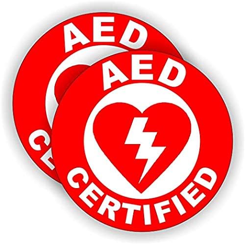 AED מוסמך מדבקת HARD HAT/HALMET MACAL LABEL BOX BOX