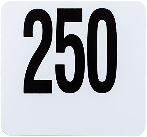 מספרי שולחן פלסטיק כבד ממתכת אמריקאית 201 עד 250, סט 4 אינץ ' - 1.