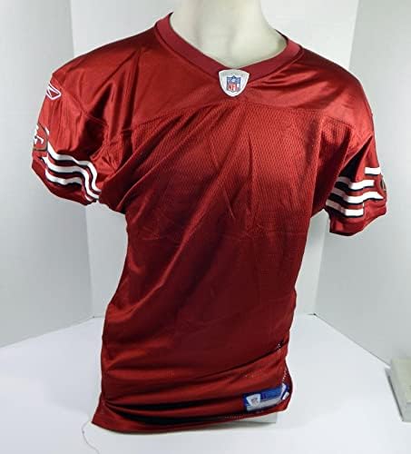 2004 סן פרנסיסקו 49ers Blank משחק הונפק אדום ג'רזי 42 DP34703 - משחק NFL לא חתום בשימוש בגופיות