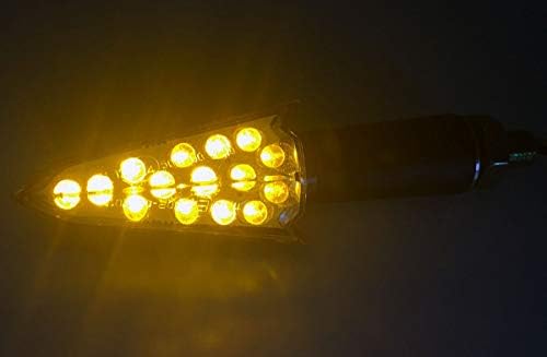 מוטורטוגו שחור חץ ארוך גזע הפעל אותות הוביל אורות מצמוצים אינדיקטורים תואם עבור 2005 סוזוקי רמ250