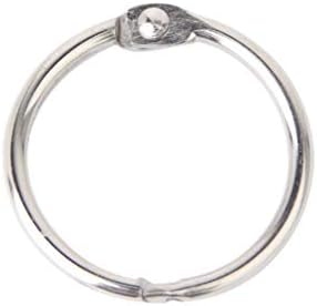 טבעת קיסנגל טבעת מפתח 10 יחידות טבעת עלה רופפת ניקל מצופה טבעות פלס