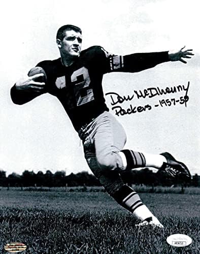 דון מקילהני חתום על חתימה 8x10 תמונה Packers 1957-59 JSA AB54710 - תמונות NFL עם חתימה
