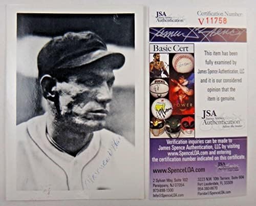 Clarence Footsie Blair חתמה על צילום בייסבול עם JSA COA - תמונות MLB עם חתימה