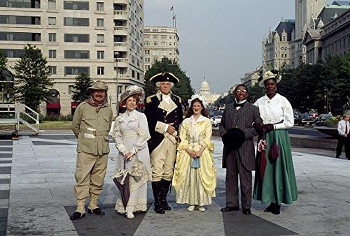 צילום: שחקנים המתחזים לדמויות היסטוריות, שדרת פנסילבניה, וושינגטון הבירה