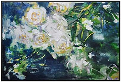טנג'ואסט ג'יי ציורי שמן צבועים ביד, פרחים רומנטיים צרפתים שמן ציור יצירות אמנות על בד עיצוב בית לסלון חדר שינה מסעדת מסדרון וילה, 60x80