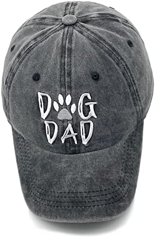 כלב אבא כובע לגברים כלב מאהב לרקום בייסבול כובע שחור