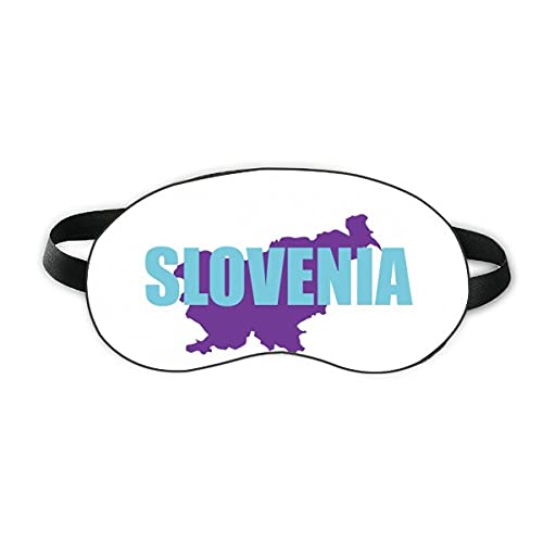 מפה Slovenia אירופה מגן שינה עיניים רכה לילה כיסוי גוון כיסוי עיניים