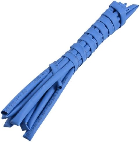 Iivverr Blue 6.5ft 2M אורך 3 ממ דיא דיא פולולפין חום צינור צינור צינור (tubo termoretráctil de poliolefina termoretraculada de poliolefina