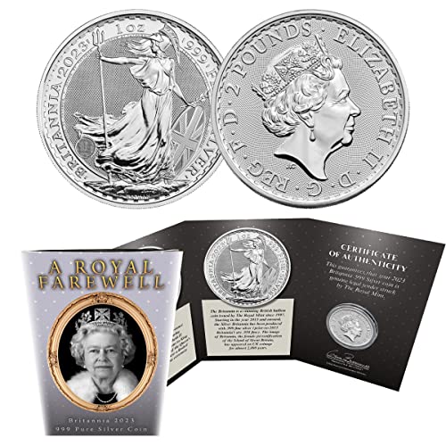2023 מטבע רויאל מנטה סילבר בריטניה 2 £ מטבע - פרידה מלכותית למלכה אליזבת השנייה £ 2 המנטה המלכותית לא מחולקת