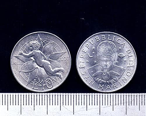 אירופה סן מרינו 10 LA COIN 2000 מהדורה אוסף מתנות מטבעות זרים