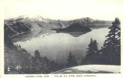 מכתש אגם, גלויה אורגון