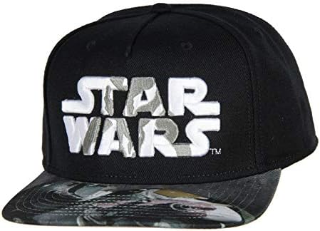 מלחמת הכוכבים המנדלוריאן רקום מתכוונן למבוגרים כובע בייסבול כובע שחור