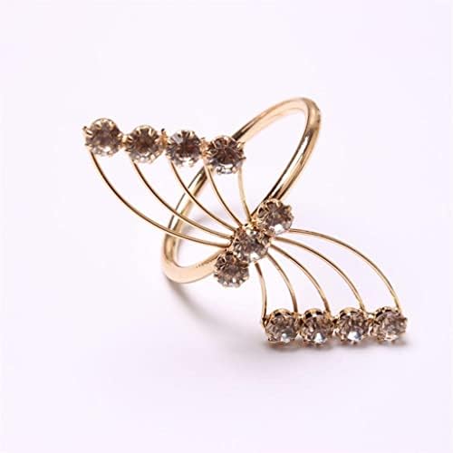 WODMB 12 יחידות מפית זהב טבעת מפית חתונה טבעת מלון שולחן חתונה קישוט טבעת בדים טבעת