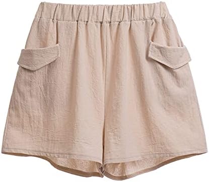 מכנסיים קצרים מזדמנים לנשים בקיץ מותניים גבוהות טרקלין מכנסיים קצרים נוחים מפעילים אימון מכנסיים קצרים לחופשה רופפת מכנסי חוף נוחים
