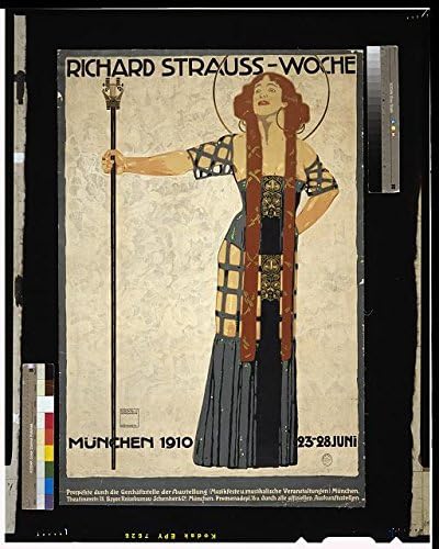 צילום היסטורי -פינדס: ריצ'רד שטראוס, מונצ'ן, מינכן, גרמניה, פסטיבל מוזיקה, 1910, אישה, צוות גבוה