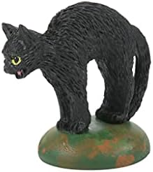 מחלקת 56 אביזרי כפר ליל כל הקדושים מערך פסלון של חתולים, 1.125 אינץ ', שחור